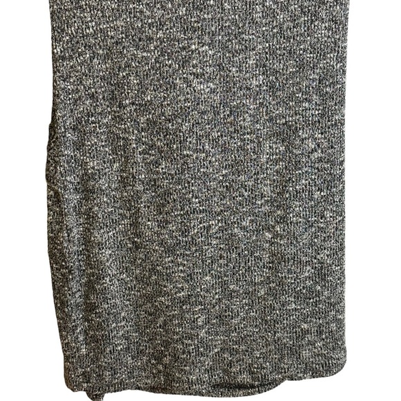 Springfield Heather Gray Ribbed Knit Dress Side Gather Women’s Size EUR Medium - Picture 6 of 6
